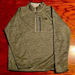 The Northface Gray 1/4 Zip Size Large